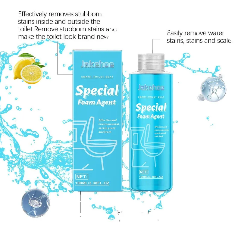 

Toilet Cleaning Liquid Bubble Foaming Agent For Descaling Deodorizing Splash Guard