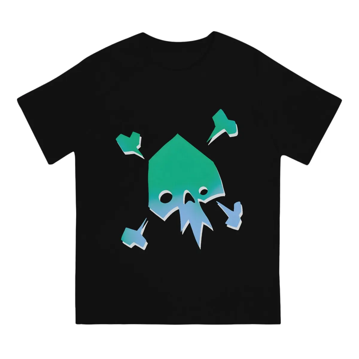 Aqua Skull And Crossbones Special Polyester TShirt Aea of Thieves Comfortable Creative Graphic  T Shirt Stuff