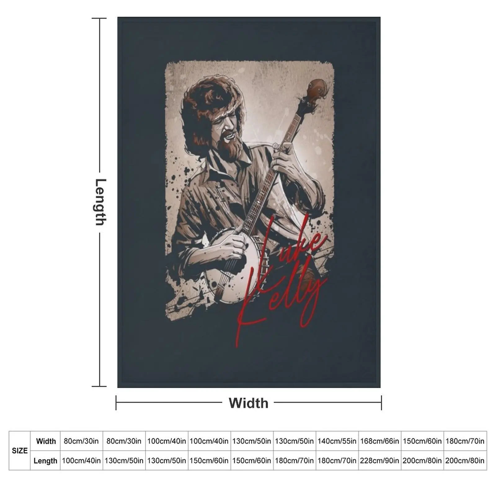 LUKE KELLY Throw Blanket For Sofa Thin Loose Luxury Extra Large Throw Blankets