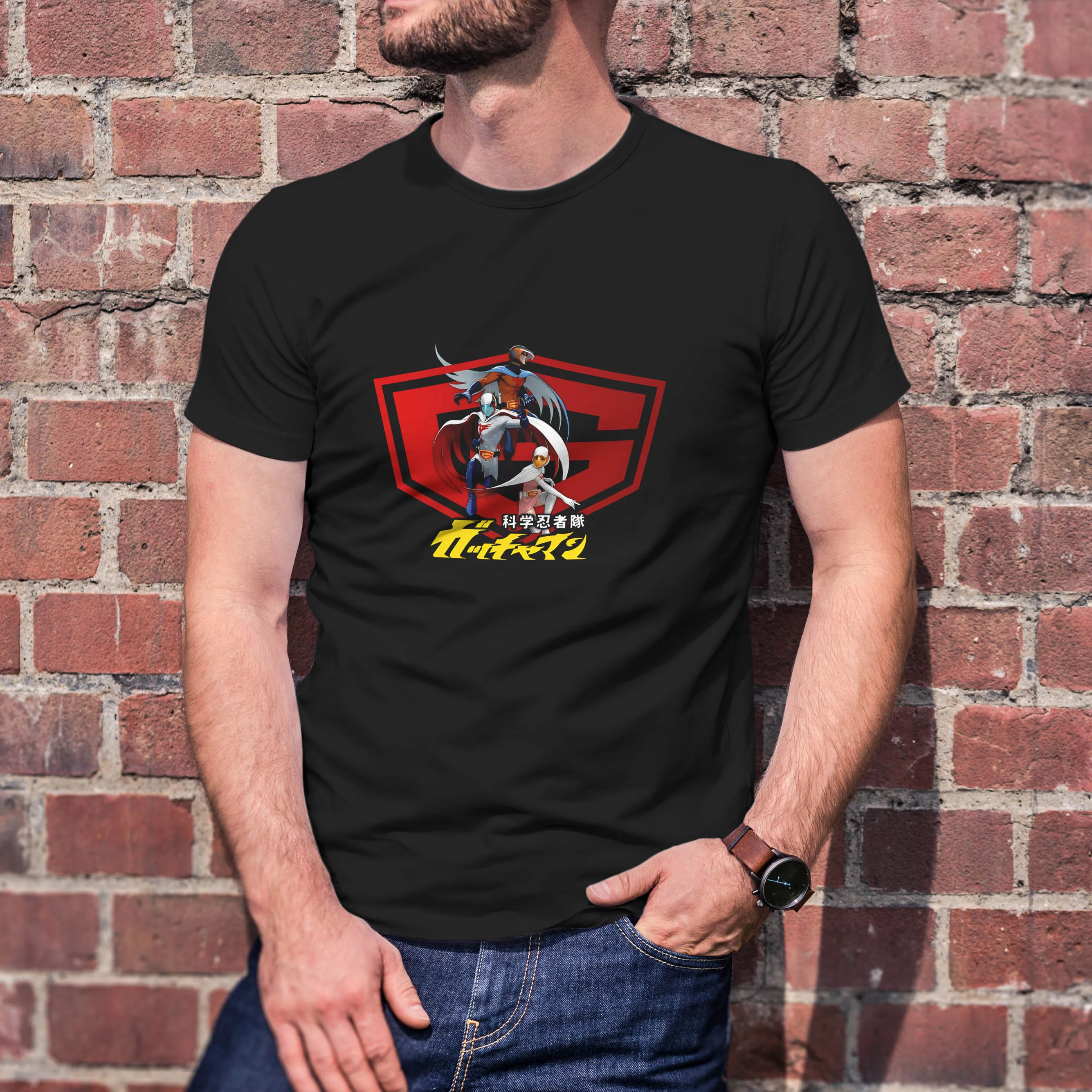 G Force, Battle of the planets Gatchaman graphic printing t-shirt Unisex Casual cotton Vintage Short Sleeve