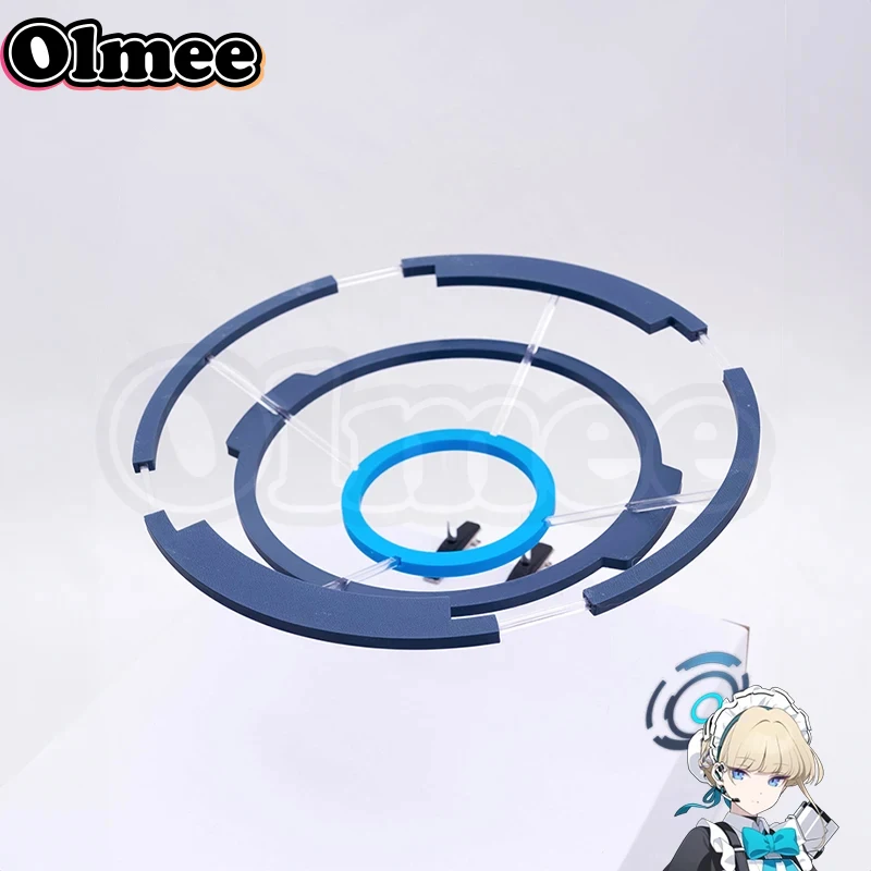 [Olmee] In Stock Toki Asuma Halo Cosplay Head Wear Gear Circle Ring Costume Blue Archive Anime Full Set Wig Halloween Xmas