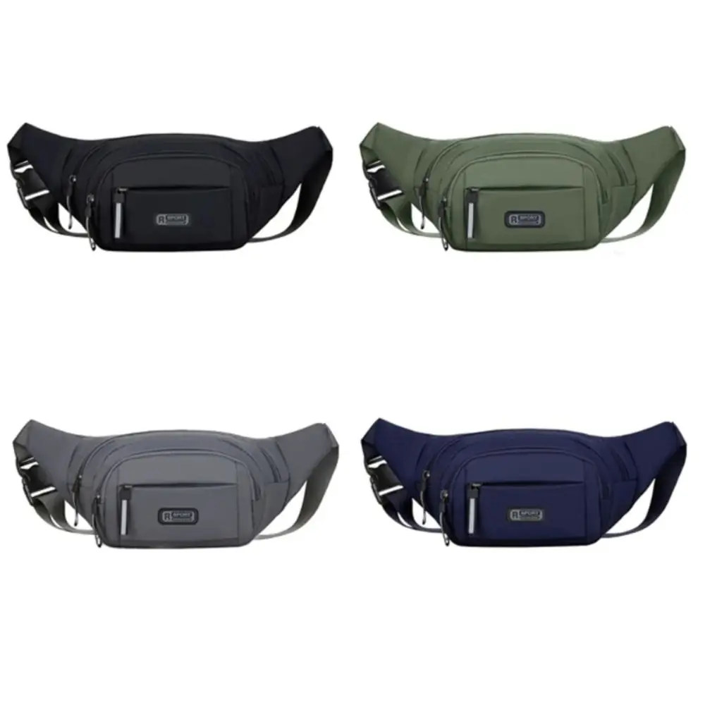 

Nylon Men Multifunctional Waist Bags Waterproof Large Capacity Crossbdoy Chest Bag Lightweight Casual Men Running Pouch Belt