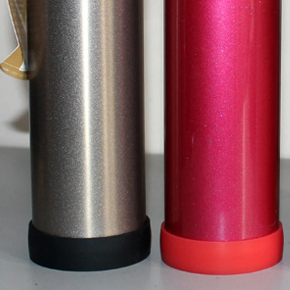 

5 pcs Silicone For Glass Bottles Anti-Slip Heat Resistant Colorful Interchangeable Covers Camping Hiking Travel Biking Sports