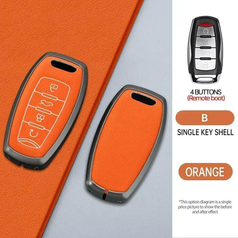 

3 4 Buttons Car Key Case Cover For Great Wall Haval Jolion 2022 H6 H7 H4 H9 F5 F7 F7X F7H H2S GMW Dargo Shell Fob Accessories