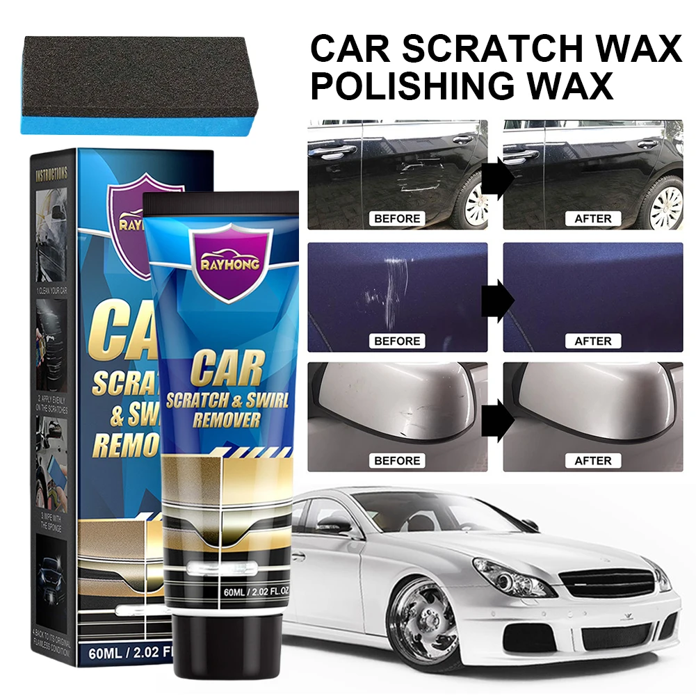 15/60/120Ml Autolak Bescherming Polijsten Auto Polish Verf Restaurateur Auto Polijsten Kit Met Sponzen Auto Kras Reparatie Pasta