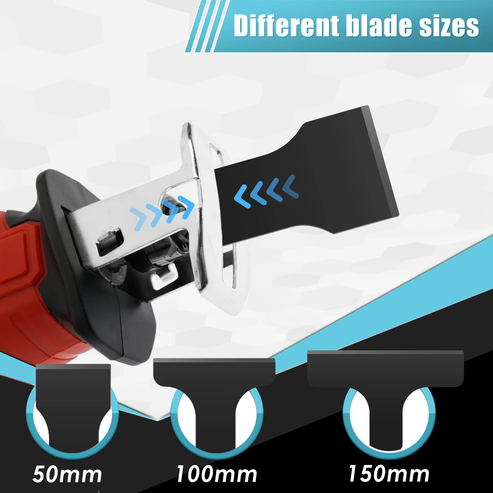 3Pcs Tile Cleaning Scraper Blade, Multi Tool Reciprocating Saw ,Tile Floor Removing Cleaning Scraping Tool 50/100/150mm Saw Blad
