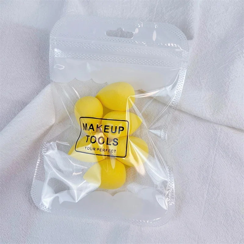 Mini Maquiagem Pó Puff, Esponja de beleza para corretivo, Base líquida, Face Cosmetic Puff, Maquiagem, 6pcs