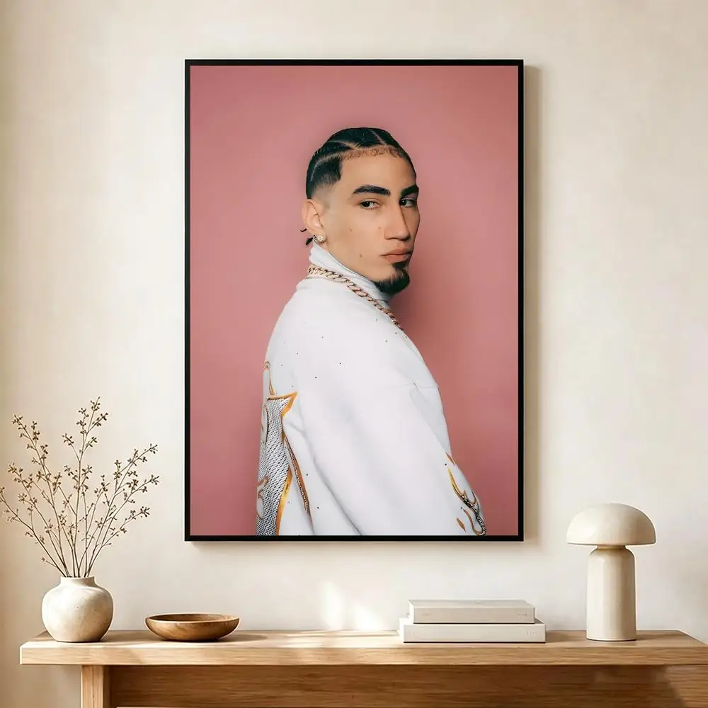 Latin Rapper O-Omar Courtz Poster Lightweight Self‑Adhesive PP Wall Decal for Study Living Room Bedroom Decor Gift