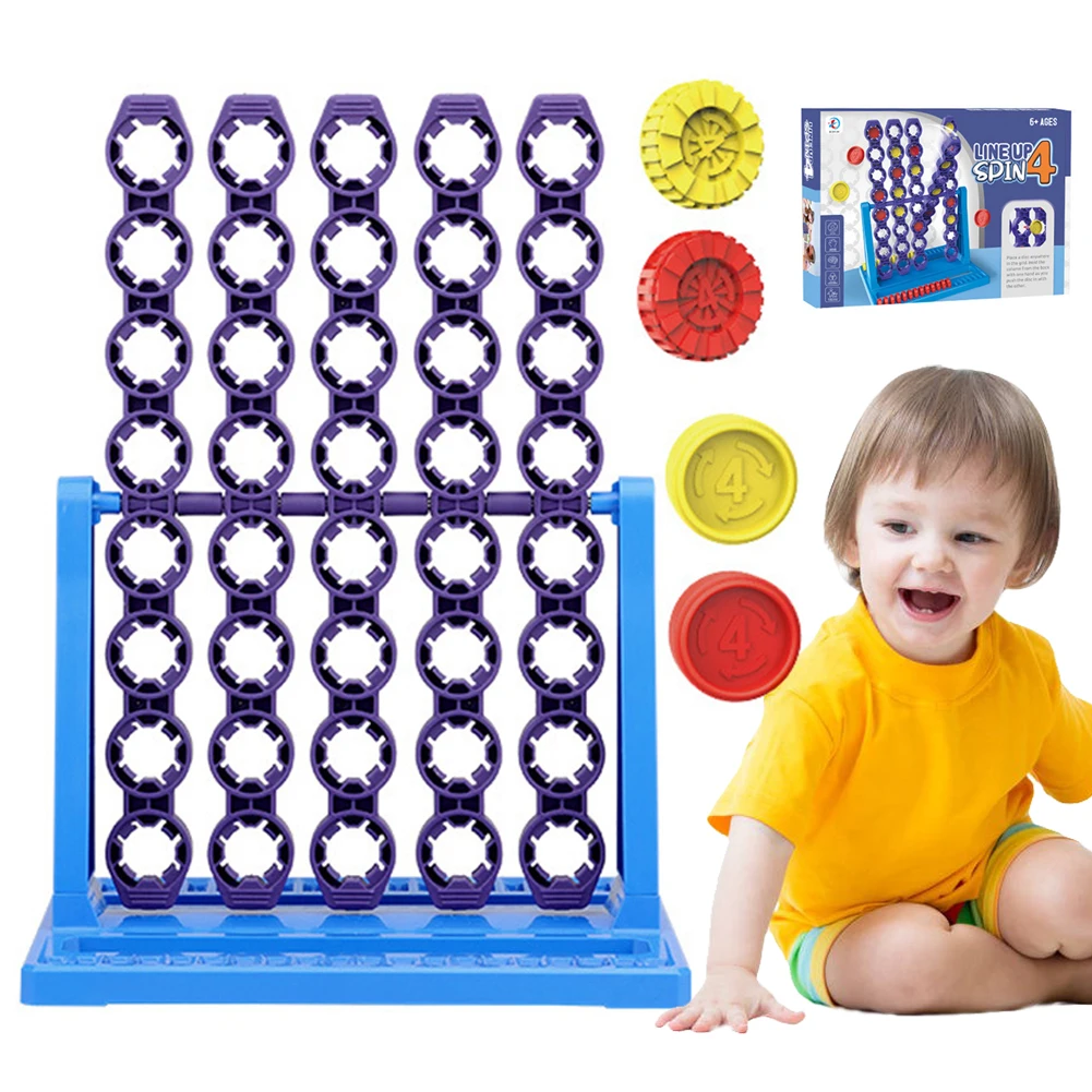 Connect 4 Spin Game - Family Fun with Spinning Grid!