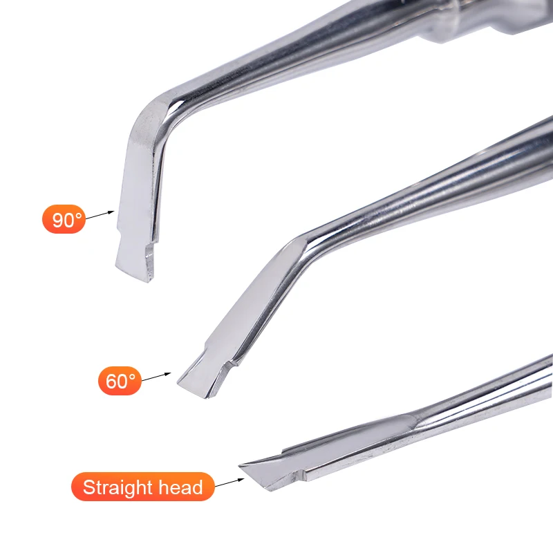 Dental Crown Remover Plier Extractor Forceps Cross Straight Curved Teeth Elevator Teeth Spreader Drill Root Elevator Plier