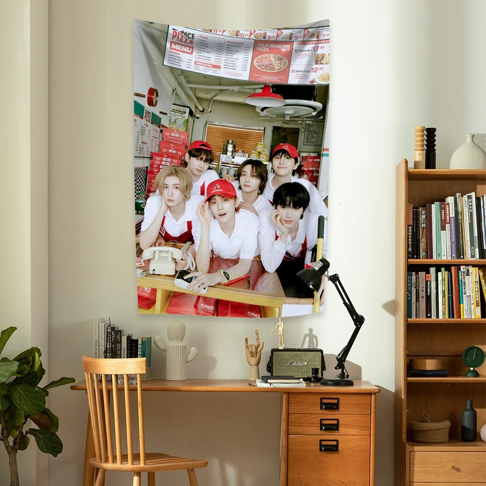 Kpop Boy Group نسيج Nextdoors العلم الأمريكي البوليستر ديكور المنزل الجدار الشنق غرفة نوم النوم خلفية الحفل راية المشجعين هدية #4