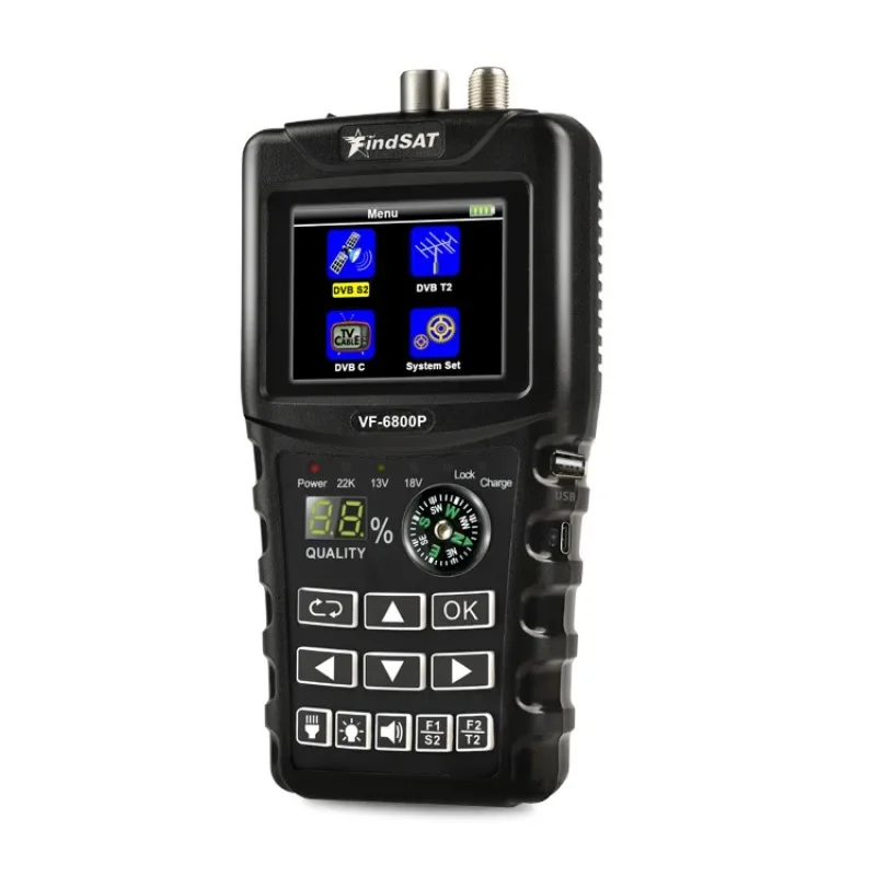FindSAT VF-6800P high definition star finder, star modulator, engineering treasure DVB-S2 T2 C