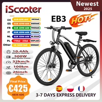 IScooter Electric Bike EB3 for Adult, E-bike Electric City Bike With 500W Motor, 36V 10.4AH Removable Lithium Battery