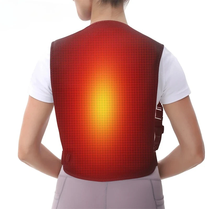 

Heated Back Support 3 Heat Settings Shoulder Back Strain Care Lumbar Soreness Relief Deep Muscle Heat Therapy Velcro Adjustment