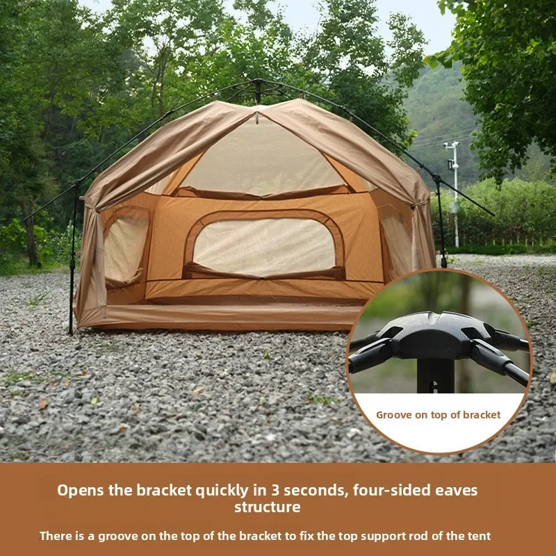 Tent Outdoor Camping Overnight Thickened Rainproof Sunscreen Shade Folding Portable Camping