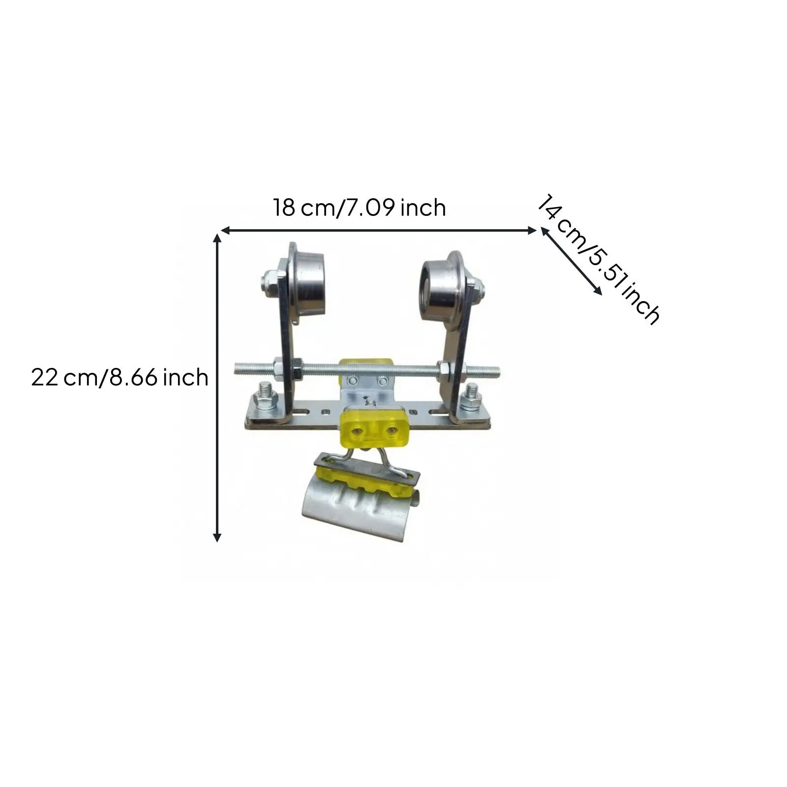 Sturdy Cable Trolley for I Beam Track Wire System with Galvanized Finish and Adjustable Rod