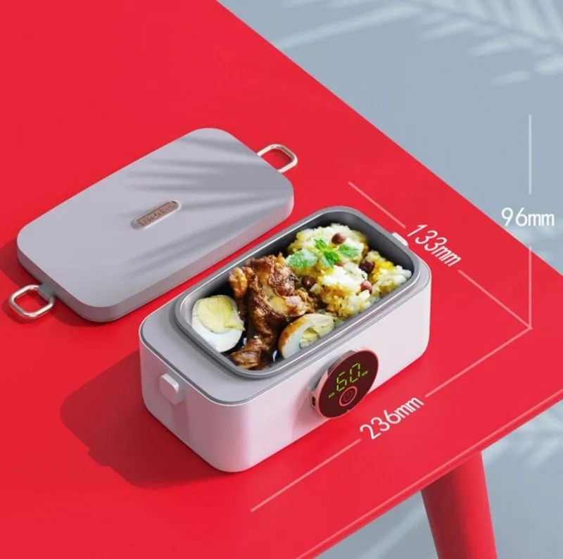 

Hot Sell Portable Self Heating Electric Lunchbox Cordless Heated Food Warmer Lunch Box Ideal for School Work Gym Car Outdoor