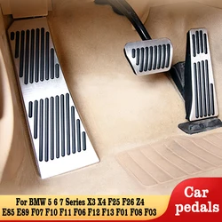 Car Accelerator Brake Foot Pedals Accessories X3 X4 F25 F26 Z4 E85 E89 5 6 7 Series F07 F10 F11 F06 F12 F13 F01 F08 F03 For BMW