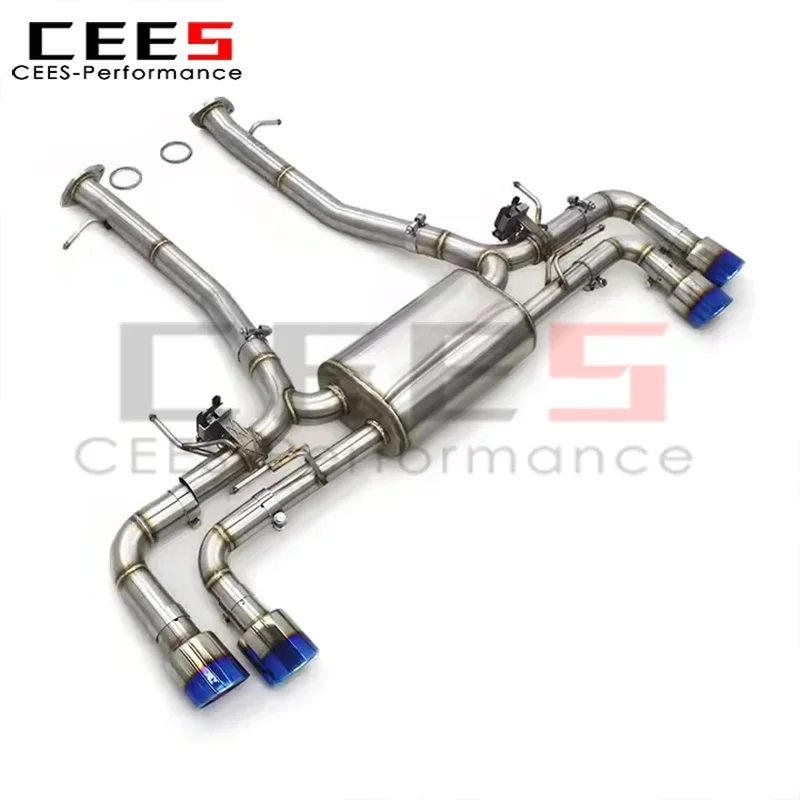 cees Axle Exhaust for Lexus LC500/LC500H 3.5L 2016-2021 SUS304 Stainless Steel Tuning Auto Parts Exhaust Pipe System Assembly