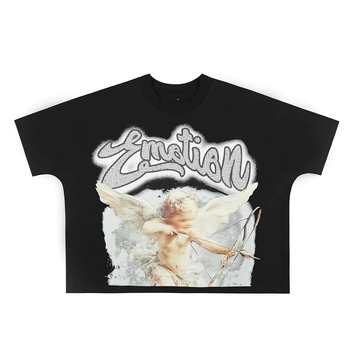 

New American Style Men's Clothing popular Angel casual Unisex loose short sleeve T-shirt Ropa hombre