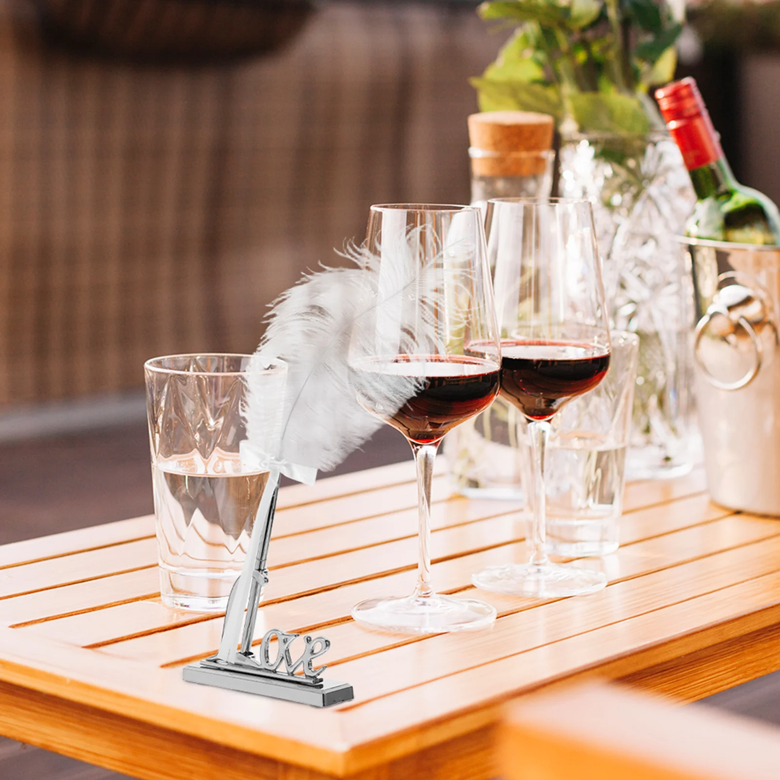 

Элегантный набор белых ручек с подставкой с мотивом романтической любви для свадебного душа, помолвки, подписи, канцелярских принадлежностей