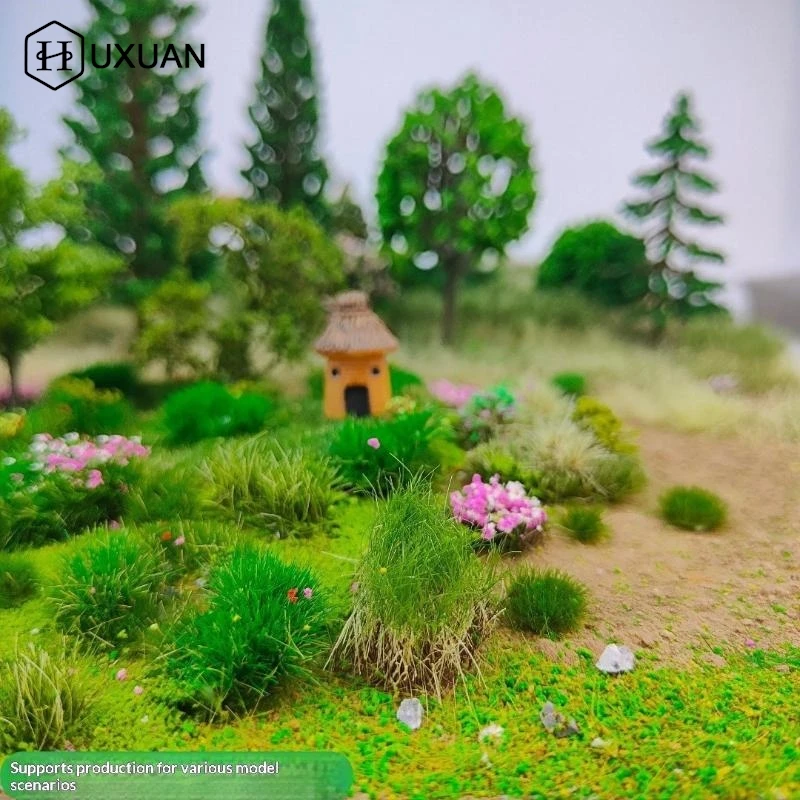 【New】30g/bag Simulated Lawn Sand Table Miniature Landscape Layout With Stone Vegetation DIY Model Mixed With Stone Grass Powder