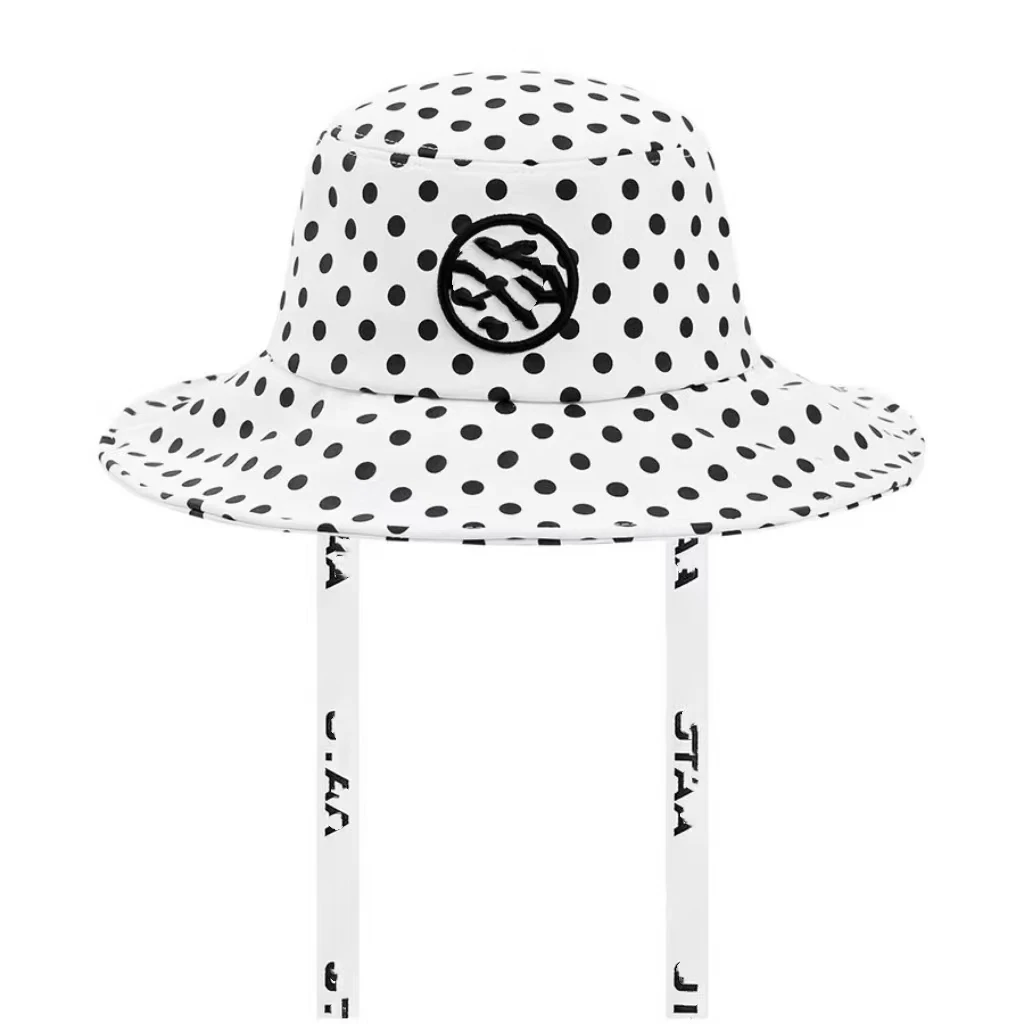 new-2025-golf-ladies-fishing-cap-sunscreen-quick-dry-sports-hat-polka-dot-casual-golf-umbrella-for-women