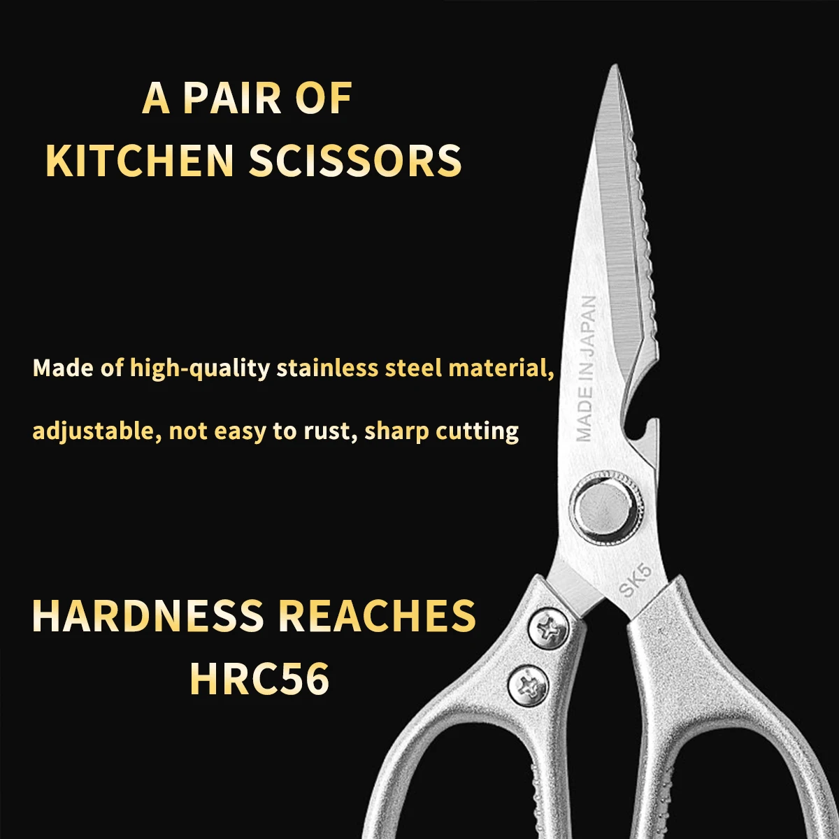 

Кухонные ножницы коммерческого класса | SK5 Ножницы для птицы из нержавеющей стали для курицы/ морепродуктов, антикоррозийный сверхмощный набор инструментов