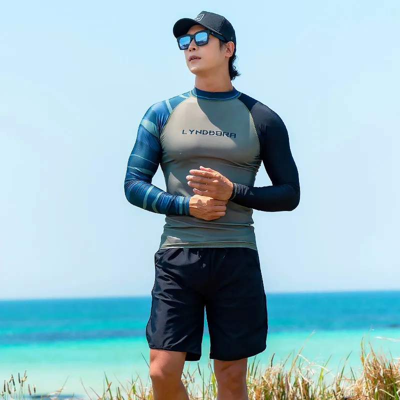 

Мужской купальник с защитой от УФ-лучей SAILBEE, быстросохнущая рубашка с длинными рукавами для серфинга