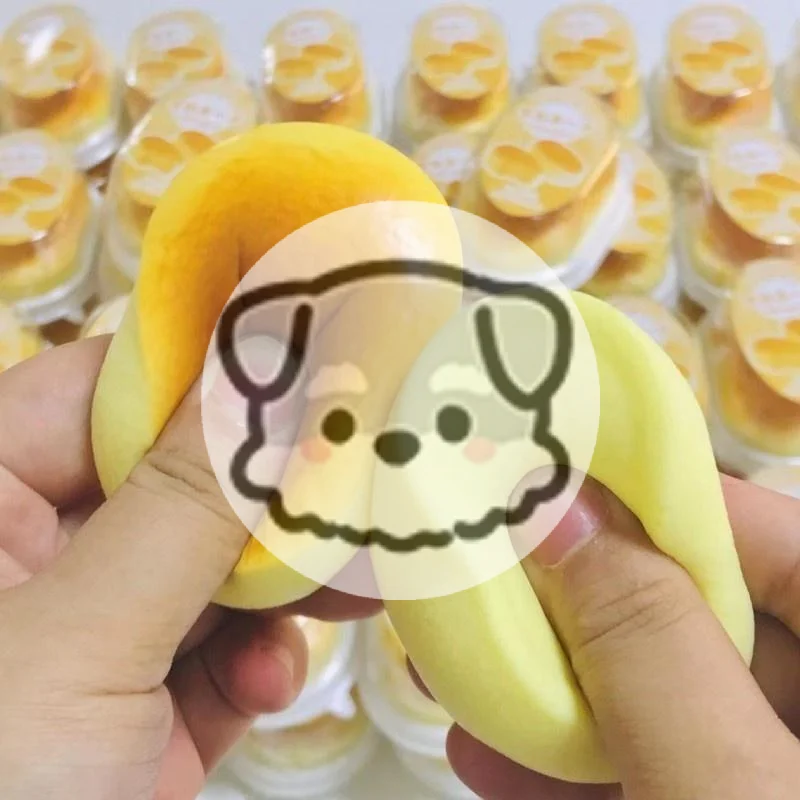 

1 шт. Мягкая игрушка-антистресс для снятия напряжения, медленно восстанавливающая форму, липкая, милая, в виде полуготового сыра, для снятия стресса, игрушка для пальцев