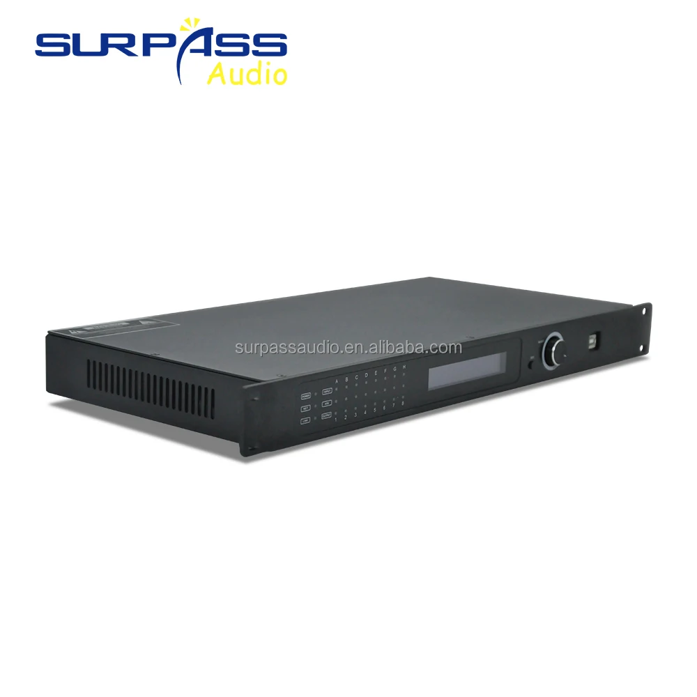 SURPASS New Arrival 8Channel Digital Audio Matrix Processor and DSP amplifier audio system for high quality
