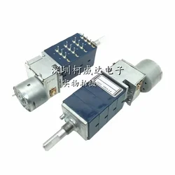 1pc ALPS RK27 50/100KAx4 Rotary Potentiometer With Motor HiFi Stereo Audio Amplifier 12Pin Half Shaft Without Detent Quad-unit