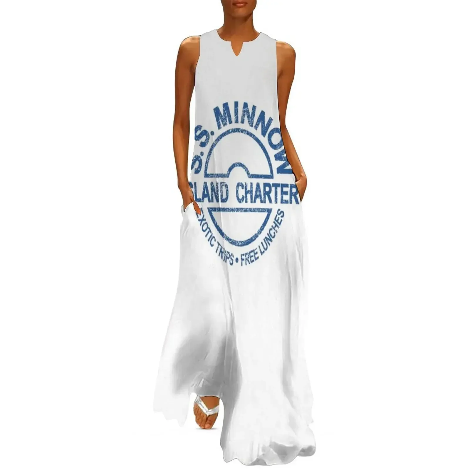 

S.S. MINNOW Island Charter Graphic Long Dress elegant party dresses for women 2025 long dress women Cocktail of dresses Dress