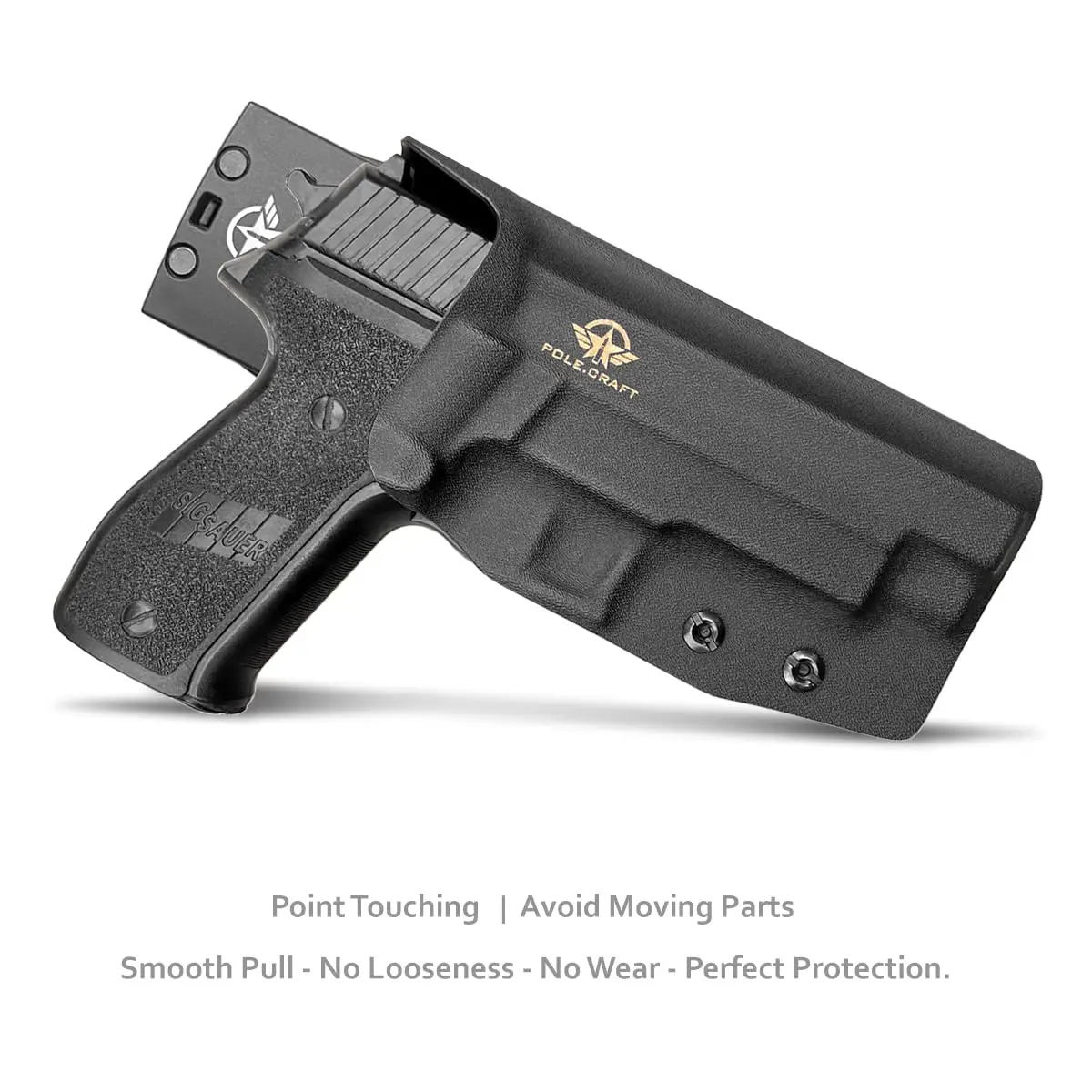 Sig P226 fondina OWB Kydex fondina Custom Fit: Sig Sauer P226 Full Size 4.4 ''custodia per pistola a botte-gamba a goccia fuori cintura
