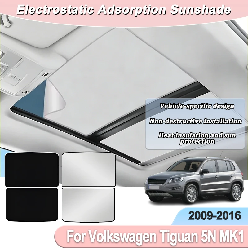 

Sunshade For Volkswagen Tiguan 5N MK1 2009-2016 Car Roof Electrostatic Adsorption Sunshade Skylight Sunroof Blind Shading Parts