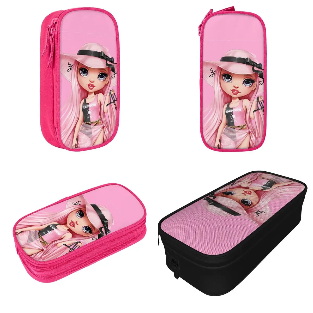 Rainbow High Pacific Coast Bella Parker Pencil Case Pencilcases Pen Box Big Capacity Bags Students School Cosmetic Stationery