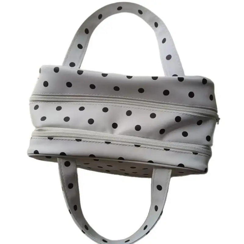Niedliche Handtasche mit Polka-Dot-Muster, großes Fassungsvermögen und wasserdicht, ideal für Geschäftsreisen und den täglichen Gebrauch. – Detail 5