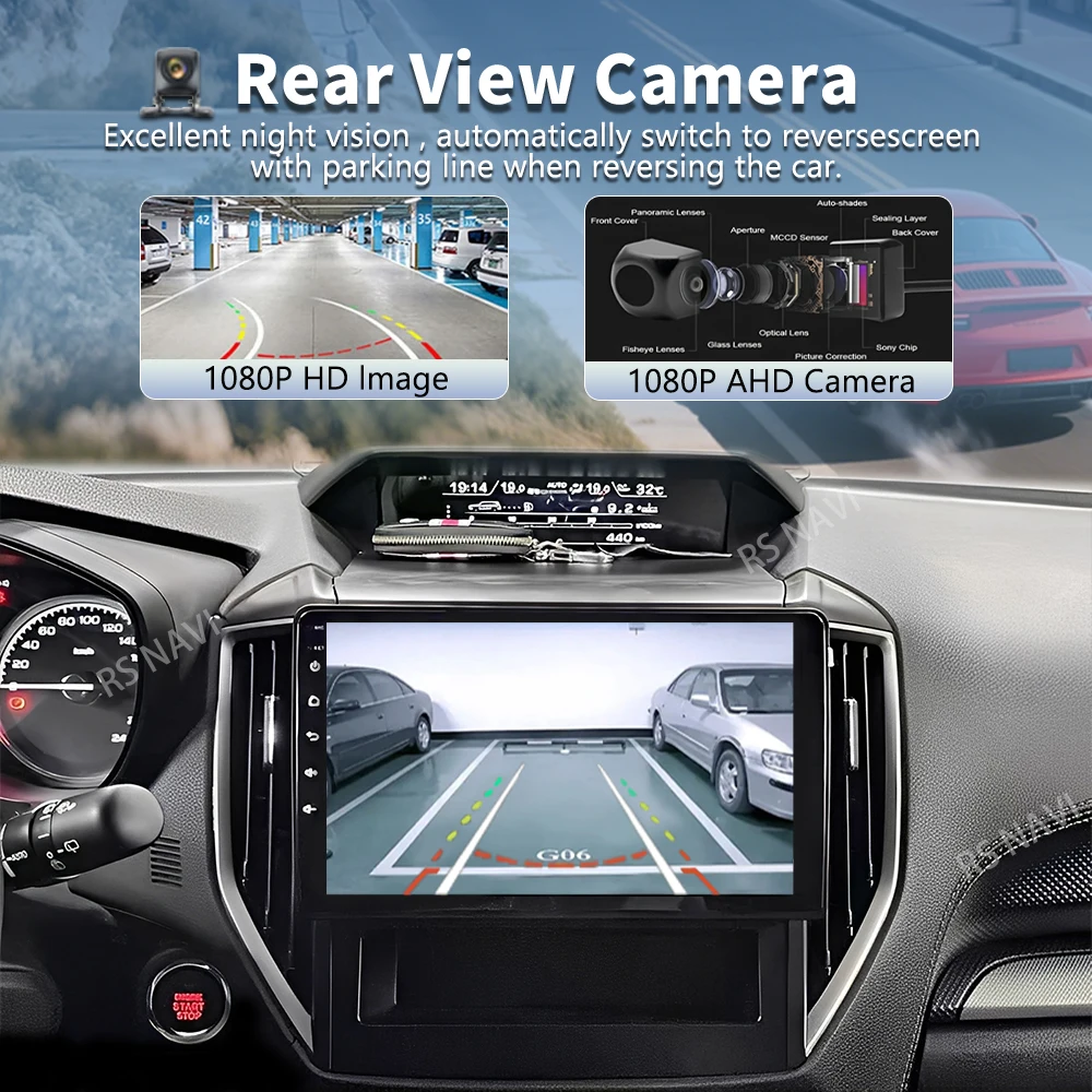 Android 16 For Subaru Forester 5 Impreza 5 2018 - 2023 2K QLED Stereo Car Radio Multimedia Video Player GPS 4G CarPlay