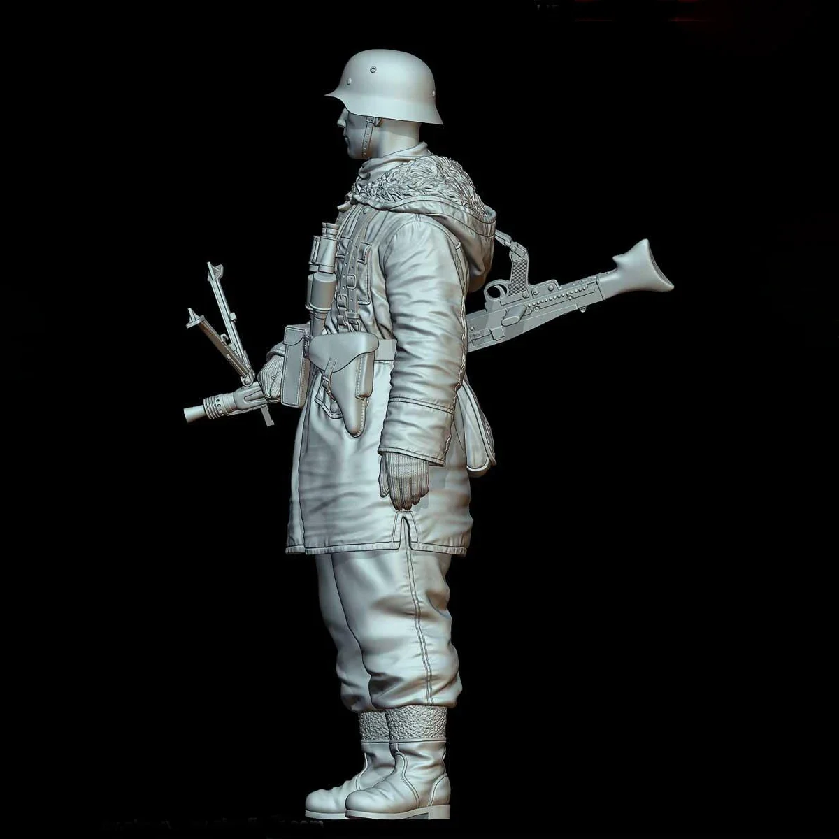 

1/16 фигурка из смолы, комплект военной модели, военная тема, солдат-стремянца, разобранная и неокрашенная GK