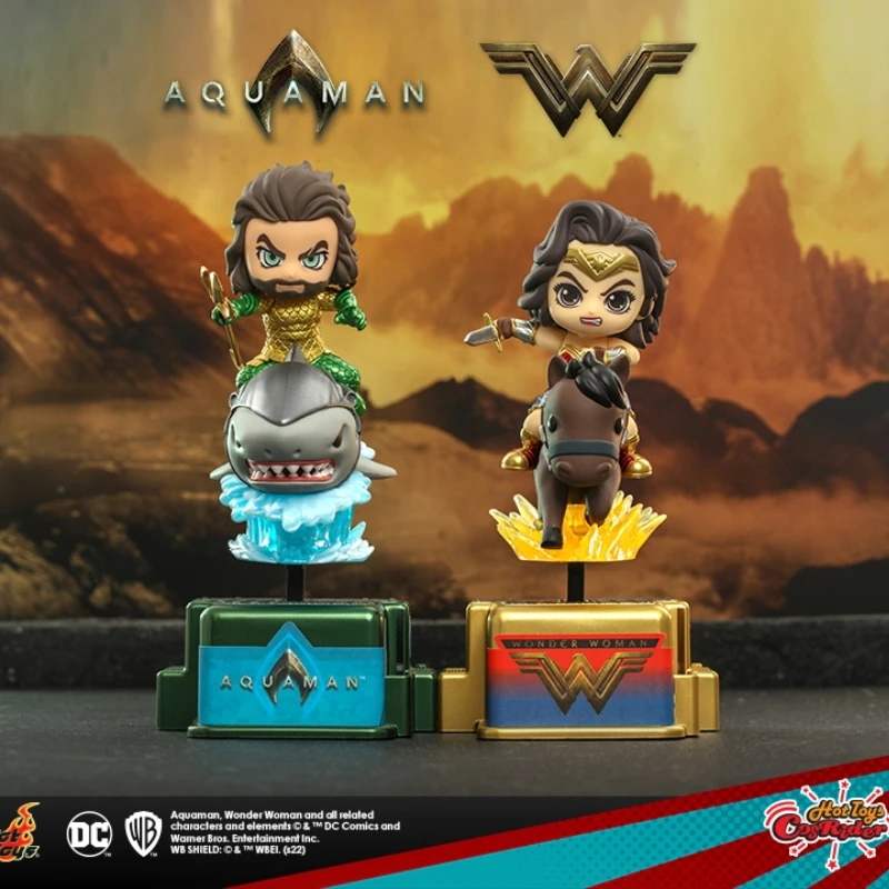 

Dc Figure Cosrider Series Q Version Figurine Aquaman Wonder Woman Electric Rocking Car Cartoon Dedcor Movie Peripherie Cute Gift