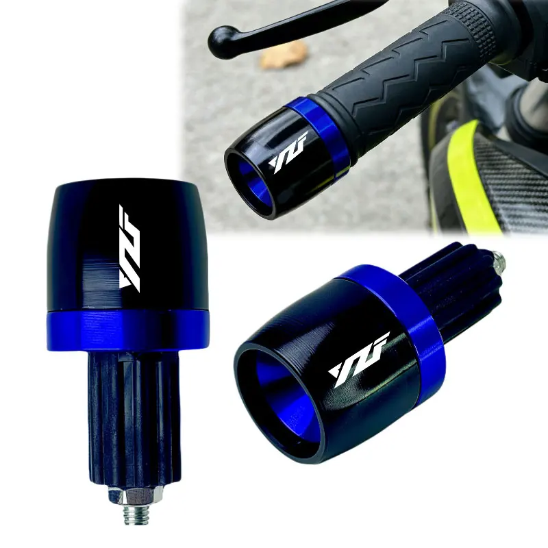 For YAMAHA YZF R6 R1 R3 R15 V3 R125 R25 R9 2023 2022 2021 Motorcycle CNC Handle Bar Handlebar Grips Cap End Handle Plugs Cap Acc