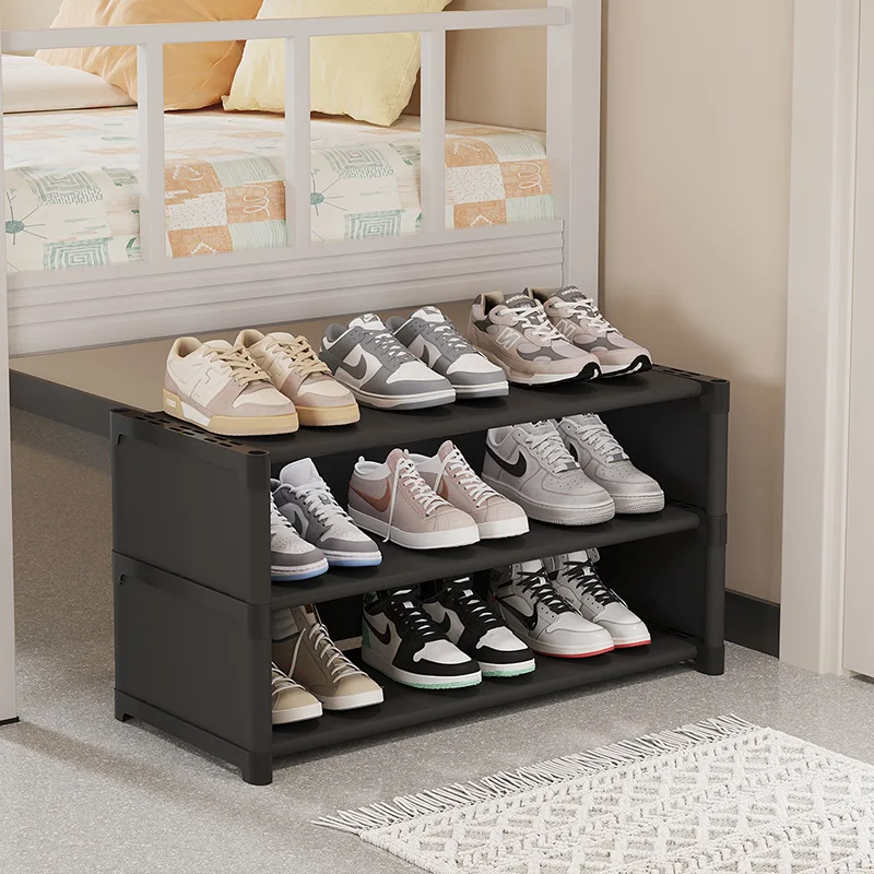 Multi-layer Shoe Rack Thickened Steel Pipe Standing Shoe Rack DIY Shoes Storage Shelf Dormitory shoe rack Organizer Accessories