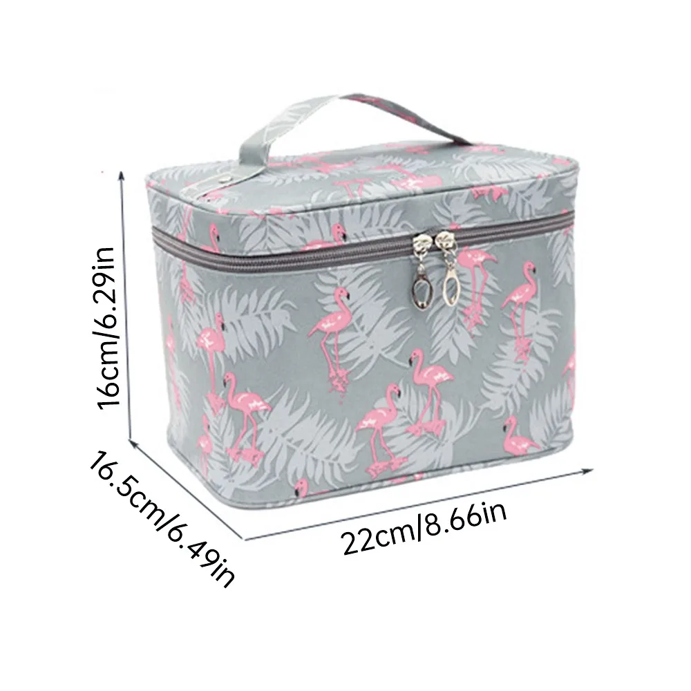 Women\'S Large Capacity Cosmetic Bag Toiletry Storage Organizer Beauty Pouch Girls Travel Foldable Waterproof Makeup Case Handbag