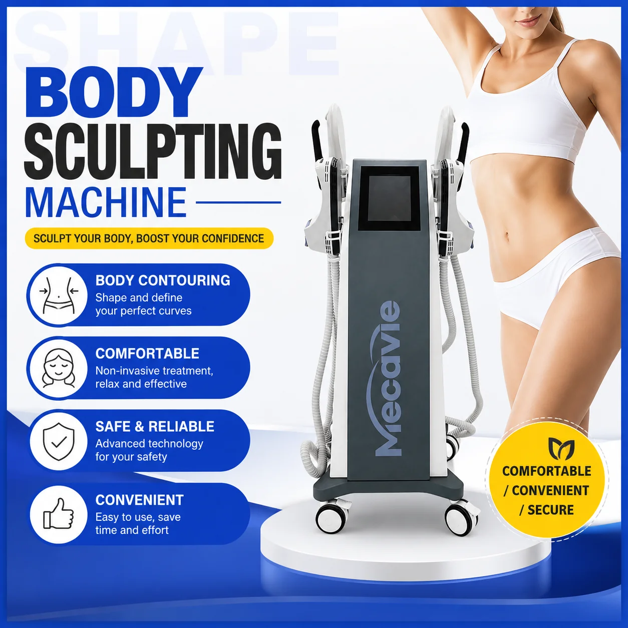 EMSnova NEO Slimming Machine Lose Weight Nova EMS Electro Muscle Stimulate EMS Body 6500W Non-invasive Body 200HZ Machine