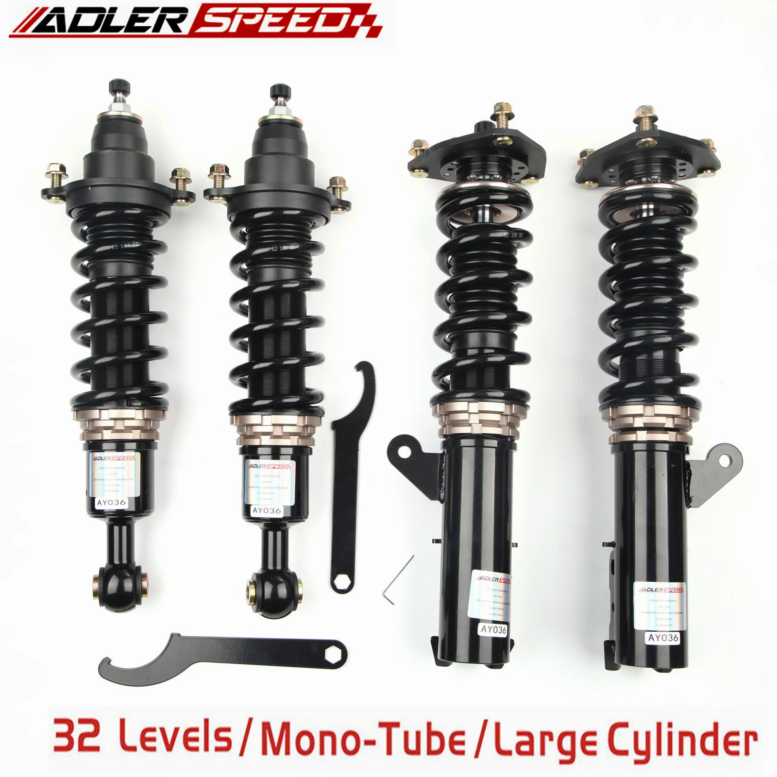 

ADLERSPEED 32 Step Mono Tube Coilovers Lowering Suspension Kit For Mitsubishi Lancer 08-17