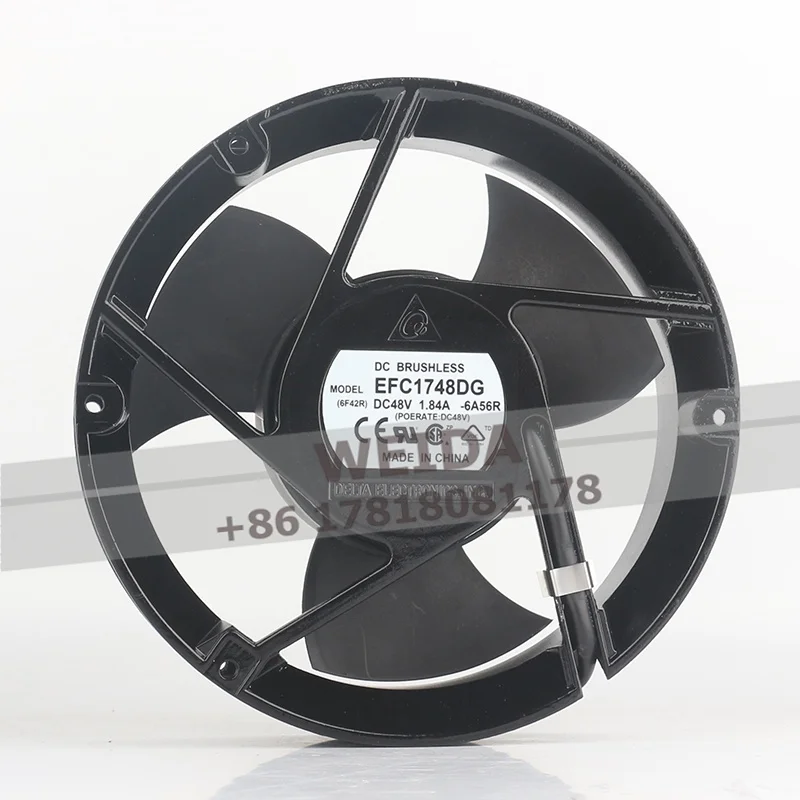 17CM Delta 5V 12V 24V DC 48V 1.84A EFC1748DG-6A56R 17251 172X172X51MM brute force frequency converter Cabinet cooling fan