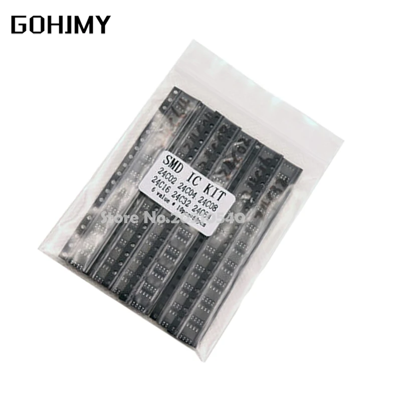 مجموعة من 60 قطعة = 6 أنواع × 10 أجزاء ، 24c02 24C04 24C08 24C16 24C32 24C64 #1