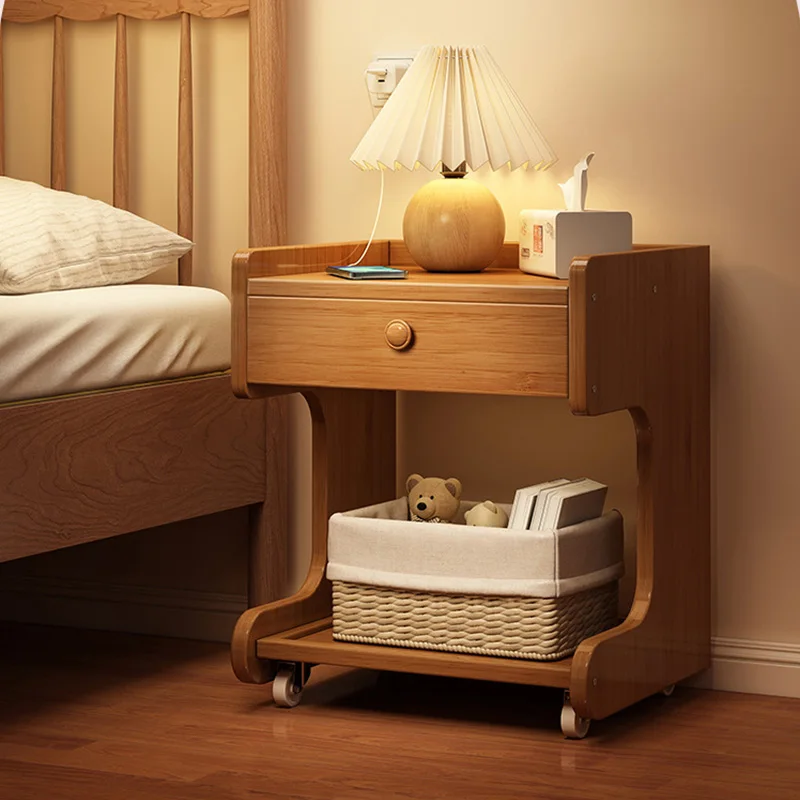 

Storage Cabinet Simple Storage Locker Night Stand Small Household Furniture Bedside Table Dressing Table For Bedroom End Table