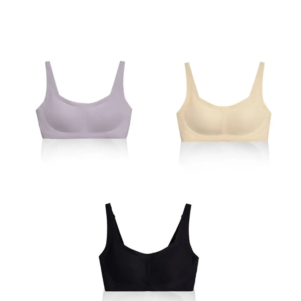 Anti-sagging Solid Color Seamless Push Up Bra Lingerie Breathable Yoga Underwear Adjustable Comfortable Brassiere for Women Gym