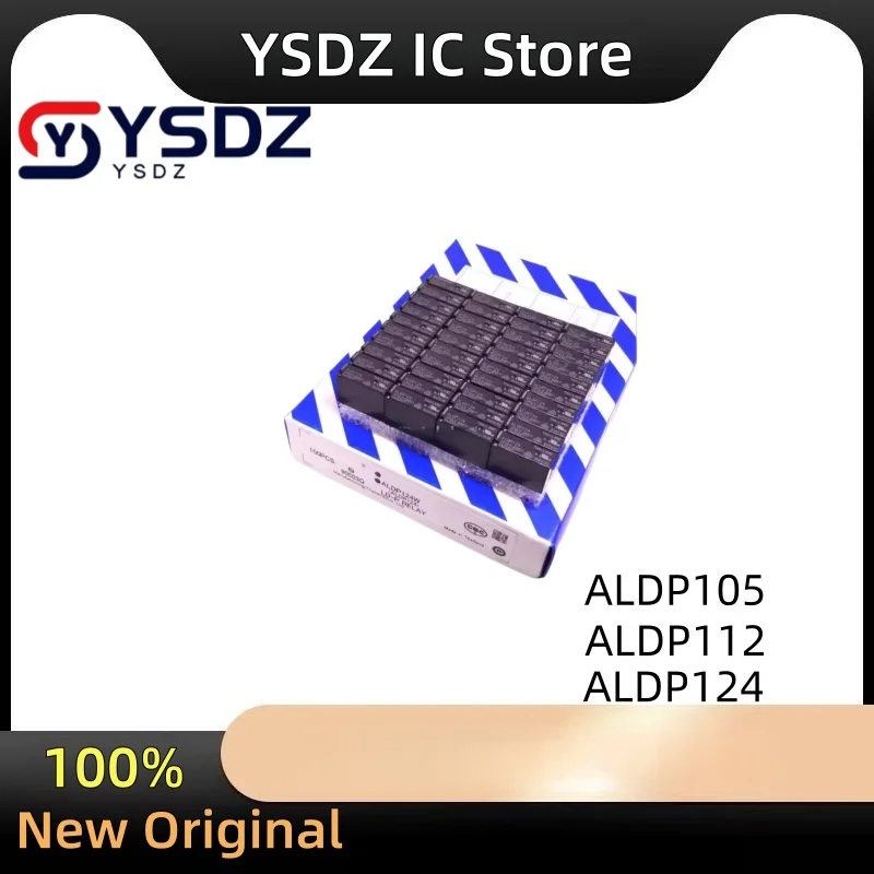 50 PÇS/LOTE Caixa RELÉ ALDP105 ALDP112 ALDP124 5V 12V 24V DC Relé 100% Novo Original EM Estoque